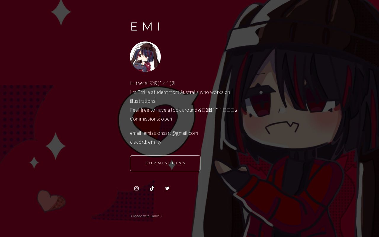 Carrd profile picture for @emissions